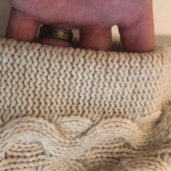 🌟 J. Jill Chunky Cable Knit Shawl Collar Cardigan – Size M 🌟 - Picture 12 of 13